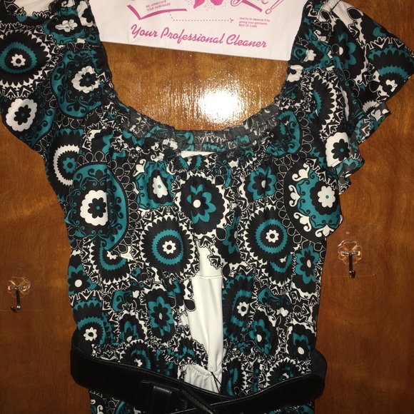 Jessica Simpson off the shoulder floral dress Sz 2 - Picture 2 of 5